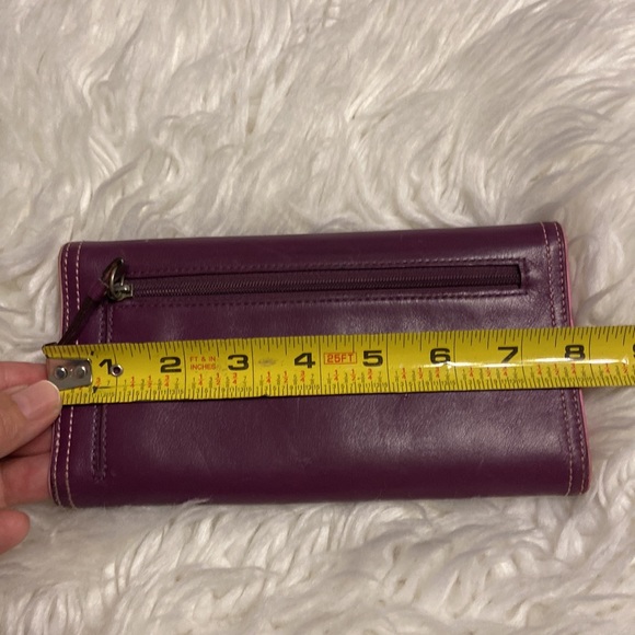 COACH Purple Leather Wallet used in good condition size in pictures - Picture 12 of 16